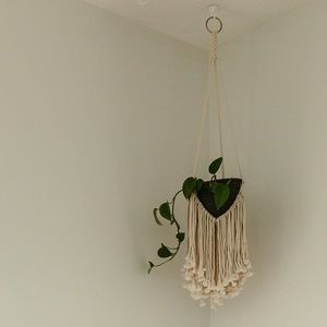Boho Macrame Hanging Planter